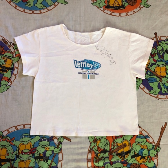 Vintage 2001 Signed Jeff Leffler 97,98,99 Midget Racing Champion T Shirt Womens - Picture 6 of 11